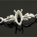 Marquise Leaf Design Pre-notched Bracelet Link