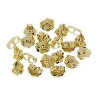 Earring Backs Fit 0.26-0.30 Posts - Yellow Gold