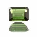 Deep Green Tourmaline Emerald Cut