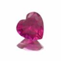 Lab Created Bright Pink Sapphire Hearts