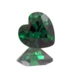 Green Cubic Zirconia Hearts