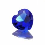Lab Created Blue Quartz Heart