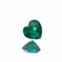 Lab Created Emerald Hearts
