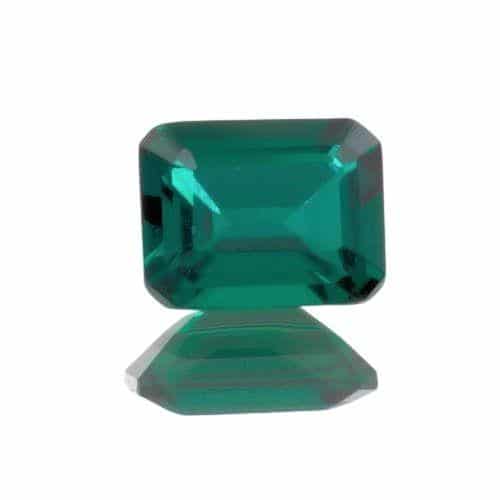Lab Created Hydrothermal Emerald Square Princess Cut Loose Stones – Made In Thailand, Tairus Certified