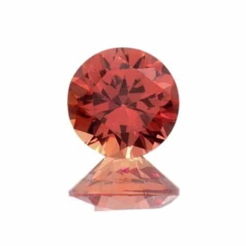 Lab Created Padparadscha Sapphire Rounds