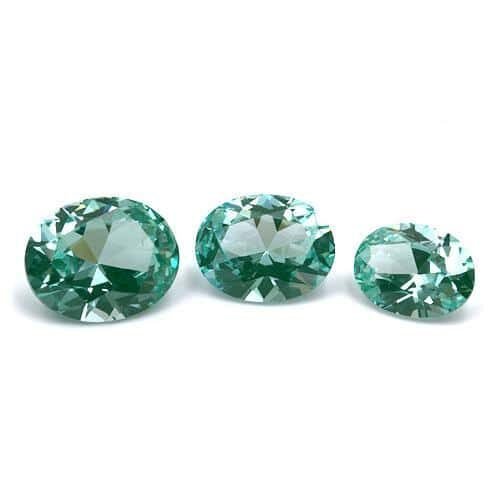 Lab Created Sea Foam Green Spinel Ovals