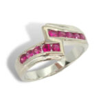 Sterling Lab Created Bypass Style Ring