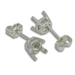 Round Basket Pre-notched Earring Mountings