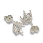Oval Pre-notched Earring Mountings