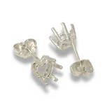 Heart Pre-notched Earring Mountings