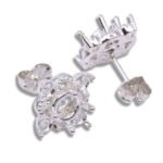 Round Accented Milgrain Pre-notched Earring Mountings