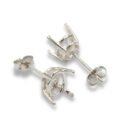 Oval Center Post Earring Mountings