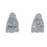 Moissanite Pear Earring Studs