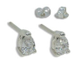 Moissanite Pear Earring Studs