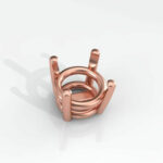 Round Pre-notched Dangle Mounting