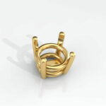 Round Pre-notched Dangle Mounting