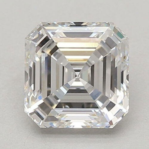 Lab Created Diamond Asscher Cut 2.38ct E VVS2 IGI Cert