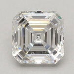 Lab Created Diamond Asscher Cut 2.38ct E VVS2 IGI Cert