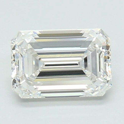 Lab Created Diamond Emerald Cut 1.55ct E VVS2 IGI Cert
