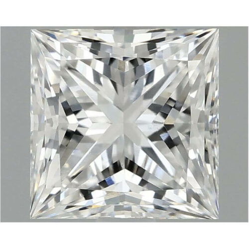 Lab Created Diamond Princess Cut 1.43ct D VS1 IGI Cert