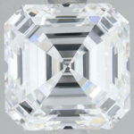 Lab Created Diamond Asscher Cut 2.09ct E VVS2 IGI Cert