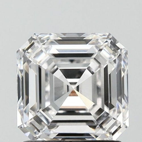 Lab Created Diamond Asscher Cut 1.69ct E VVS2 IGI Cert