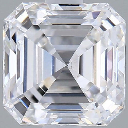 Lab Created Diamond Asscher Cut 1.57ct E VVS2 IGI Cert