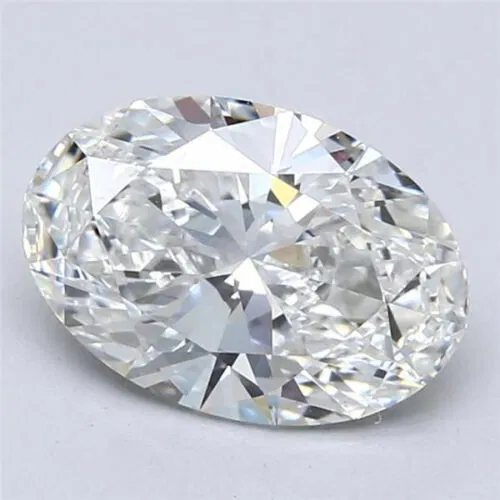 Lab Created Diamond Oval 2.22ct E VS1 IGI Cert