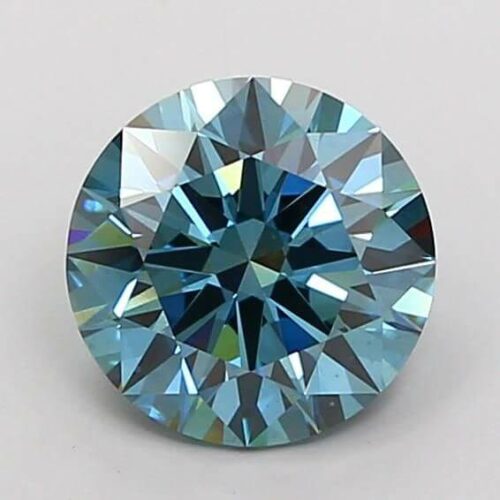 Lab Created Royal Blue Diamond Rounds 2mm - 4mm VS