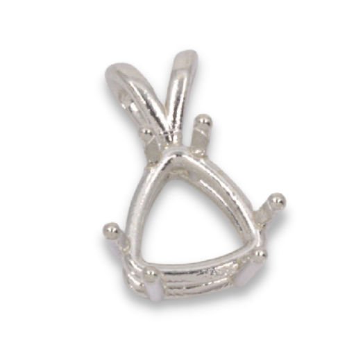 Trillion 6 Prong Pre-notched Pendant Mounting