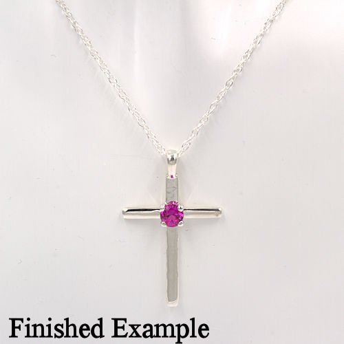 5mm Round Cross Pre-notched Pendant Mounting