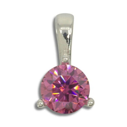 Moissanite Solitaire Round Pendant