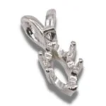 Marquise 6-Prong Pre-notched Pendant Mounting