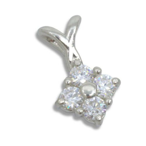 Lab Created Four Stone Pendant