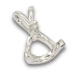 Trillion Vee-Prong Pre-notched Pendant Mounting