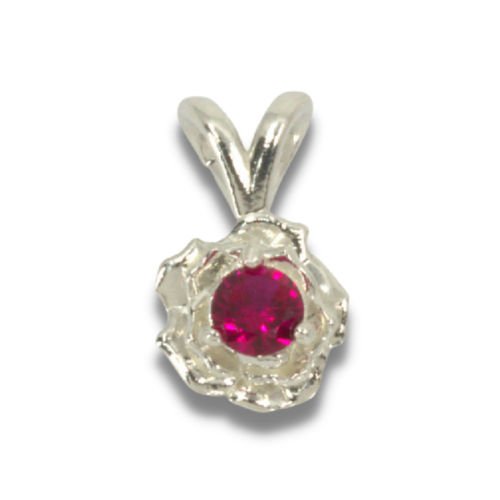 Round Rose Pre-notched Pendant Mounting