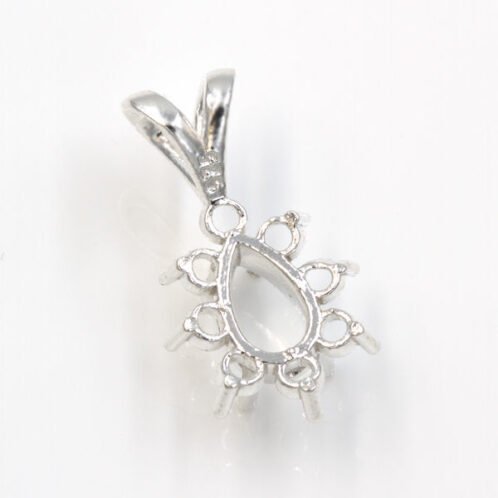 Pear Cluster Pre-notched Pendant Mounting