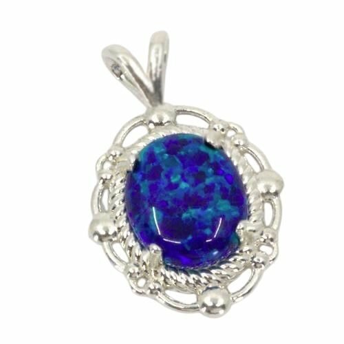 Rope Design Oval Cabochon Pendant Mounting