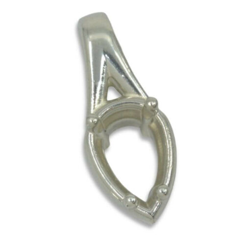 Pear Bezel Design with Prongs Pre-notched Pendant Mounting