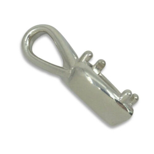 Pear Bezel Design with Prongs Pre-notched Pendant Mounting