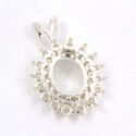 Oval Cabochon Cluster Pendant Mounting
