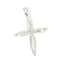 Petal Design 2mm Round Cross Pre-notched Pendant Mounting