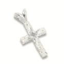 Nugget Freeform Cross Pre-notched Pendant Mounting