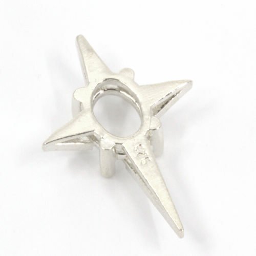 Oval Cabochon Star Cross Pendant Mounting