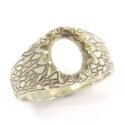 Men's Oval Donello Pre-notched Ring Mounting