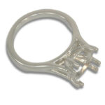 Round Split Cathedral Pre-notched Ring Mounting