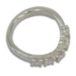 Lab Diamond 3mm 0.50ctw Five Stone Curved Band