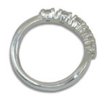 3mm 0.50ctw Five Stone Curved Band