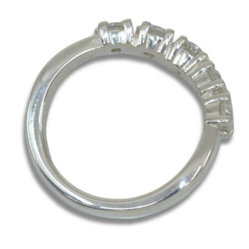 3mm 0.50ctw Five Stone Curved Band