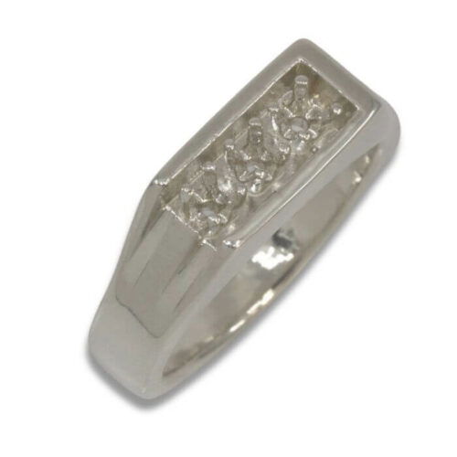 Men's 3mm Three Stone Pre-notched Ring Mounting